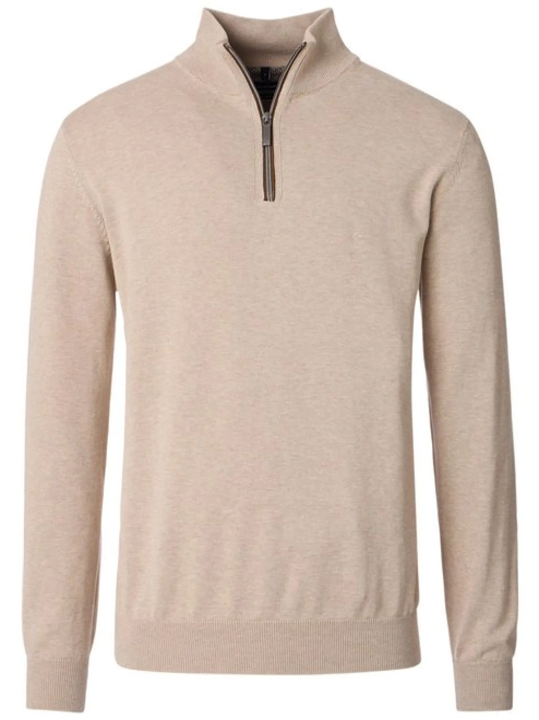 CASAMODA Herren Troyer - Basic in beige - Ärmel: langarm