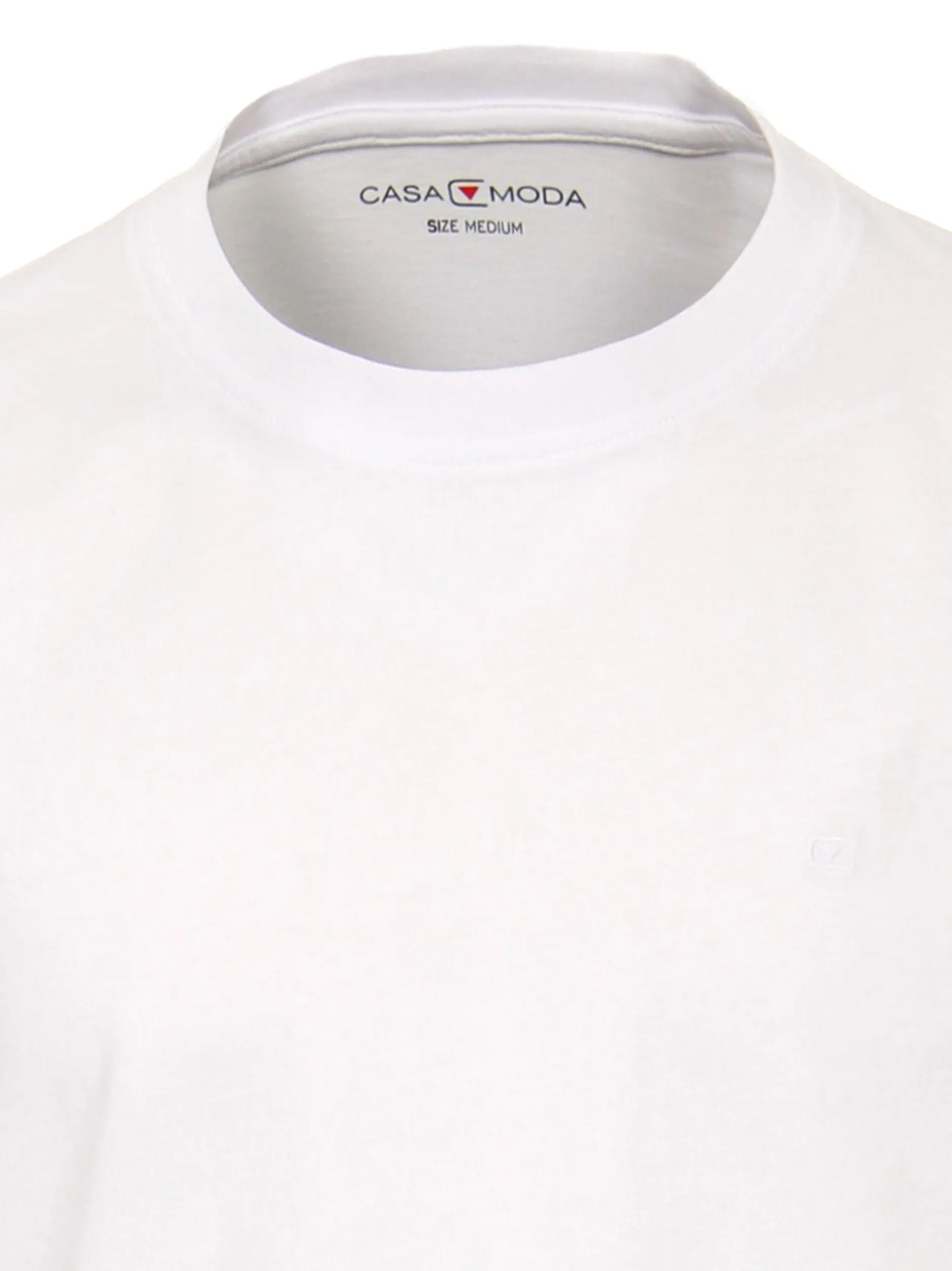 CASAMODA Herren T-Shirt - 4er Pack Basic in weiß