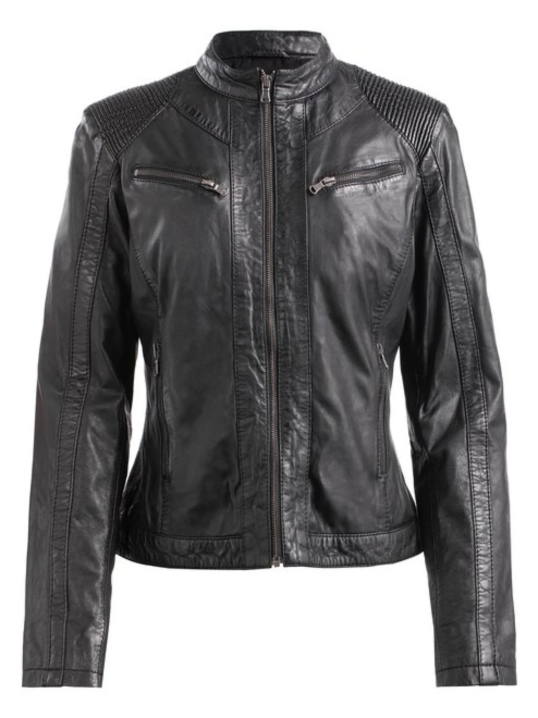 CBL Damen Lederjacke in schoko