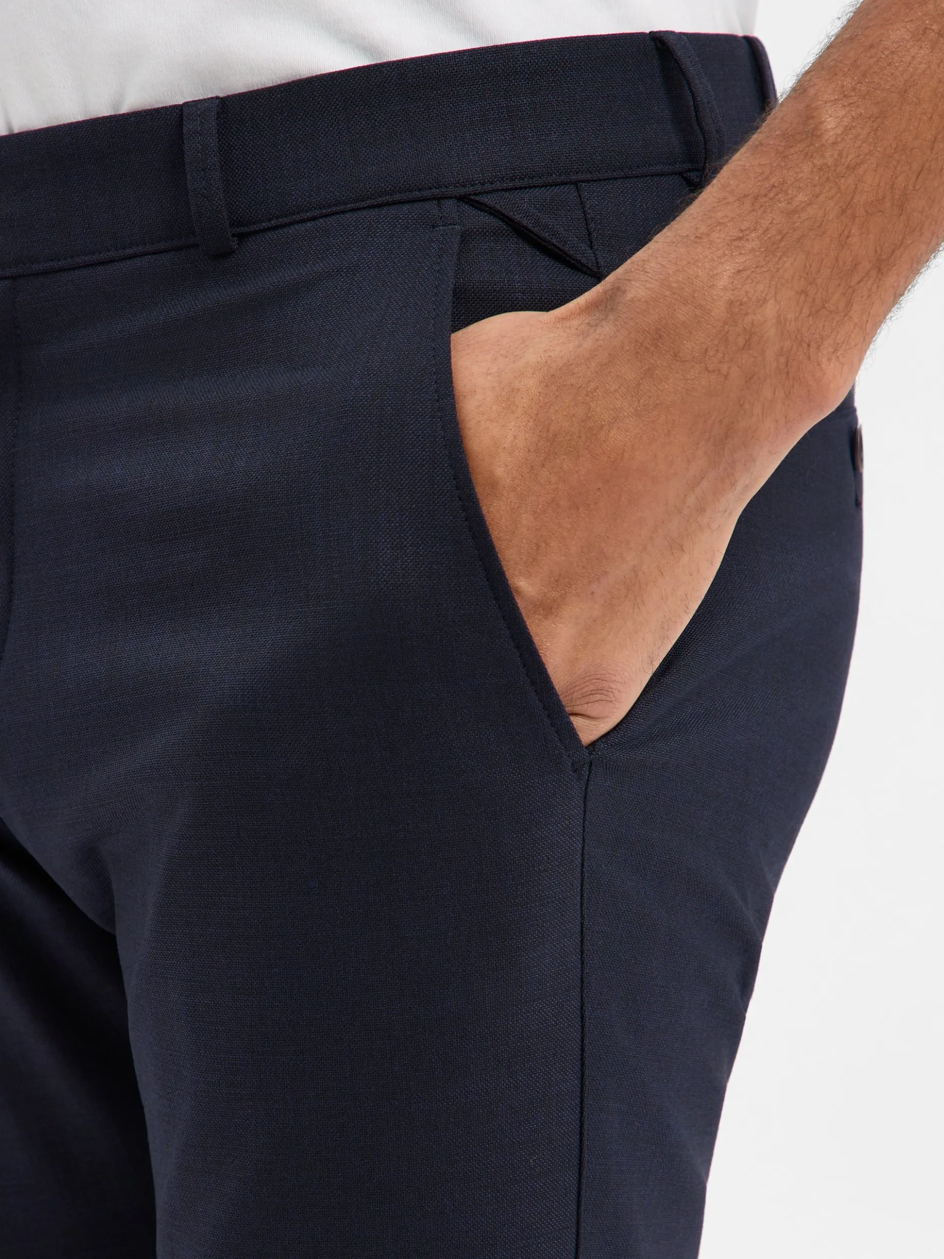 CG - CLUB of GENTS Herren Baukasten-Hose mit Woll-Anteil - Cory in marine