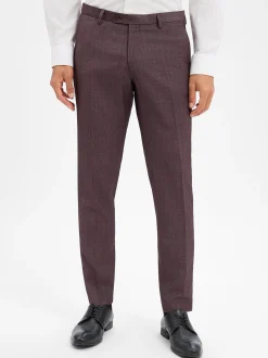 CG - CLUB of GENTS Herren Baukasten-Hose - Pascal-ST in aubergine