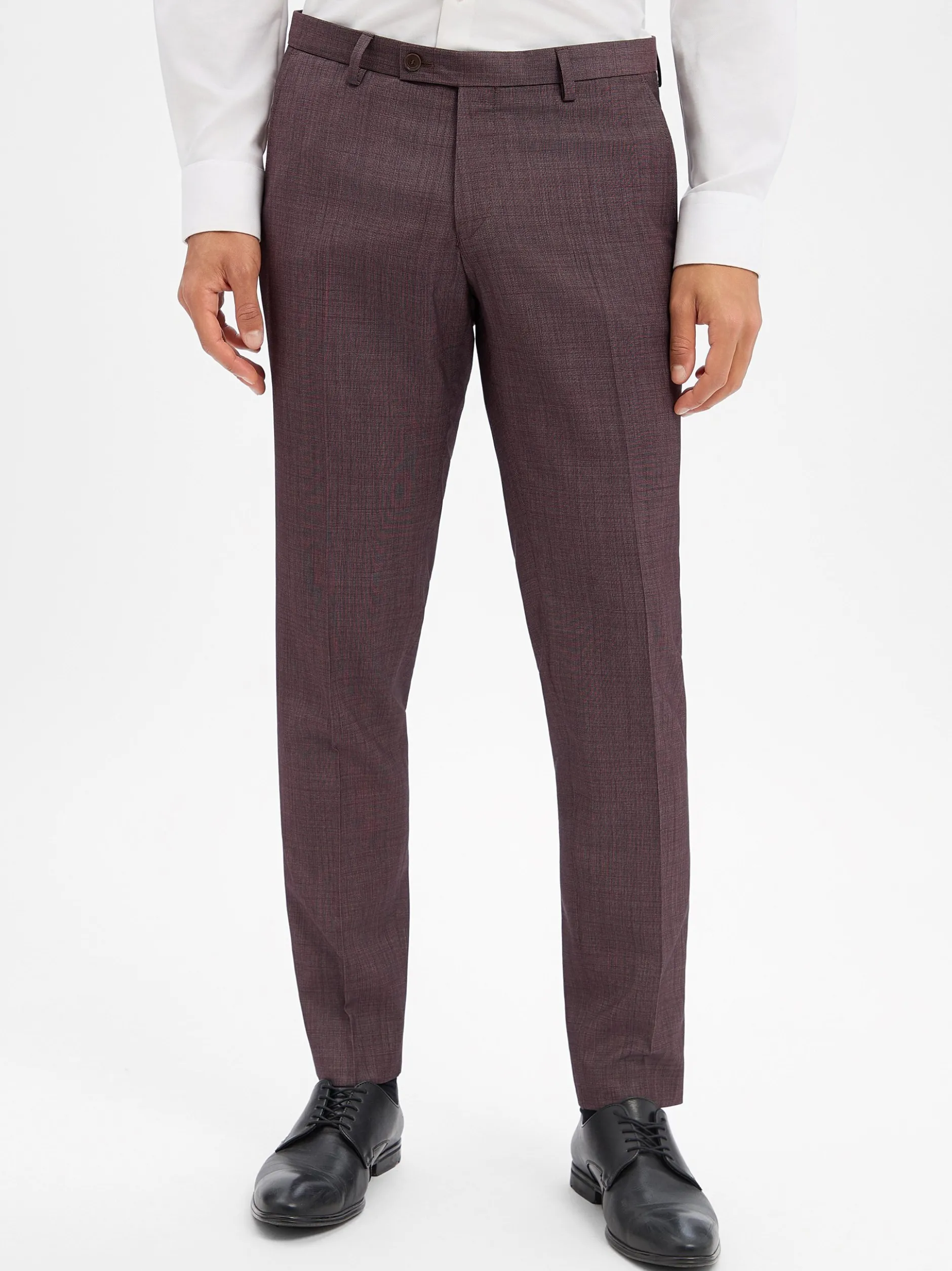 CG - CLUB of GENTS Herren Baukasten-Hose - Pascal-ST in aubergine
