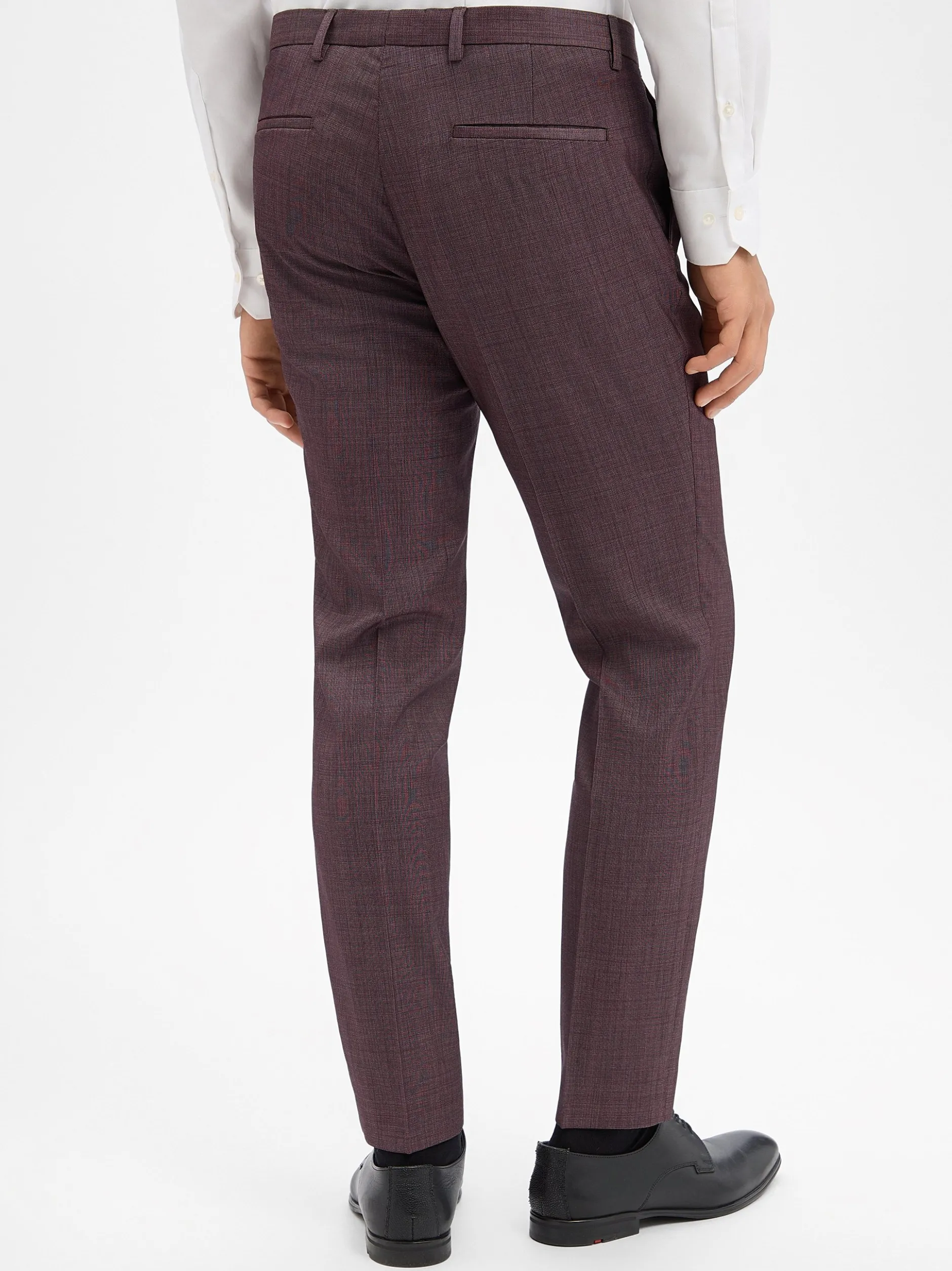 CG - CLUB of GENTS Herren Baukasten-Hose - Pascal-ST in aubergine