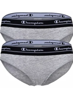 Champion Damen Slips im 2er-Pack in grau
