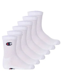 Champion Unisex Socken im 6er-Pack in weiß