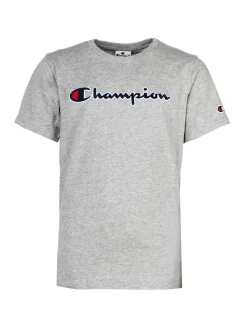 Champion Unisex T-Shirt in grau - Ausschnitt: Rundhals