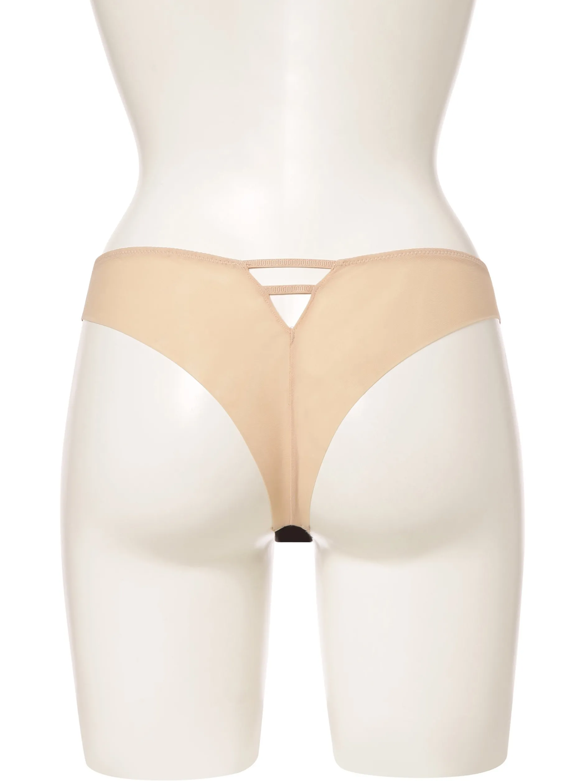 Chantelle Damen Slip in beige schwarz