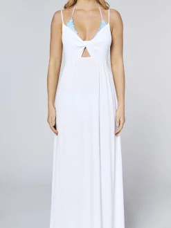 Chiemsee Damen Kleid in weiß - Ausschnitt: V-Ausschnitt