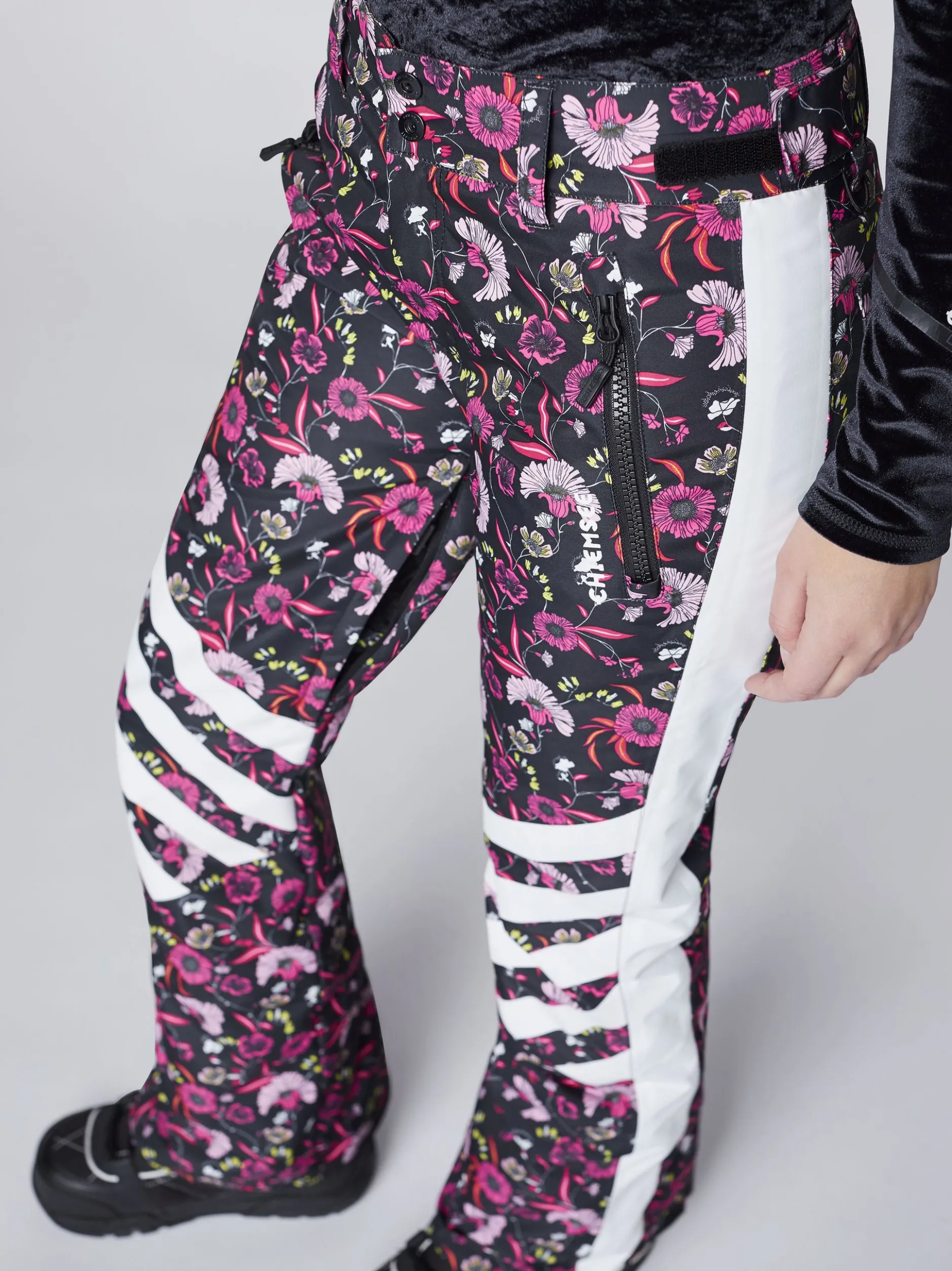 Chiemsee Damen Skihose in schwarz mehrfarbig