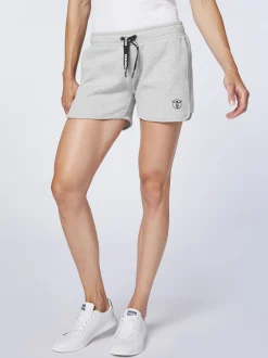 Chiemsee Damen Sweat-Shorts in grau - Länge: kurz