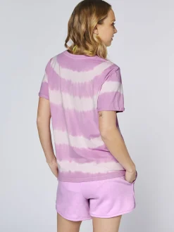 Chiemsee Damen T-Shirt in lila - Ausschnitt: Rundhals
