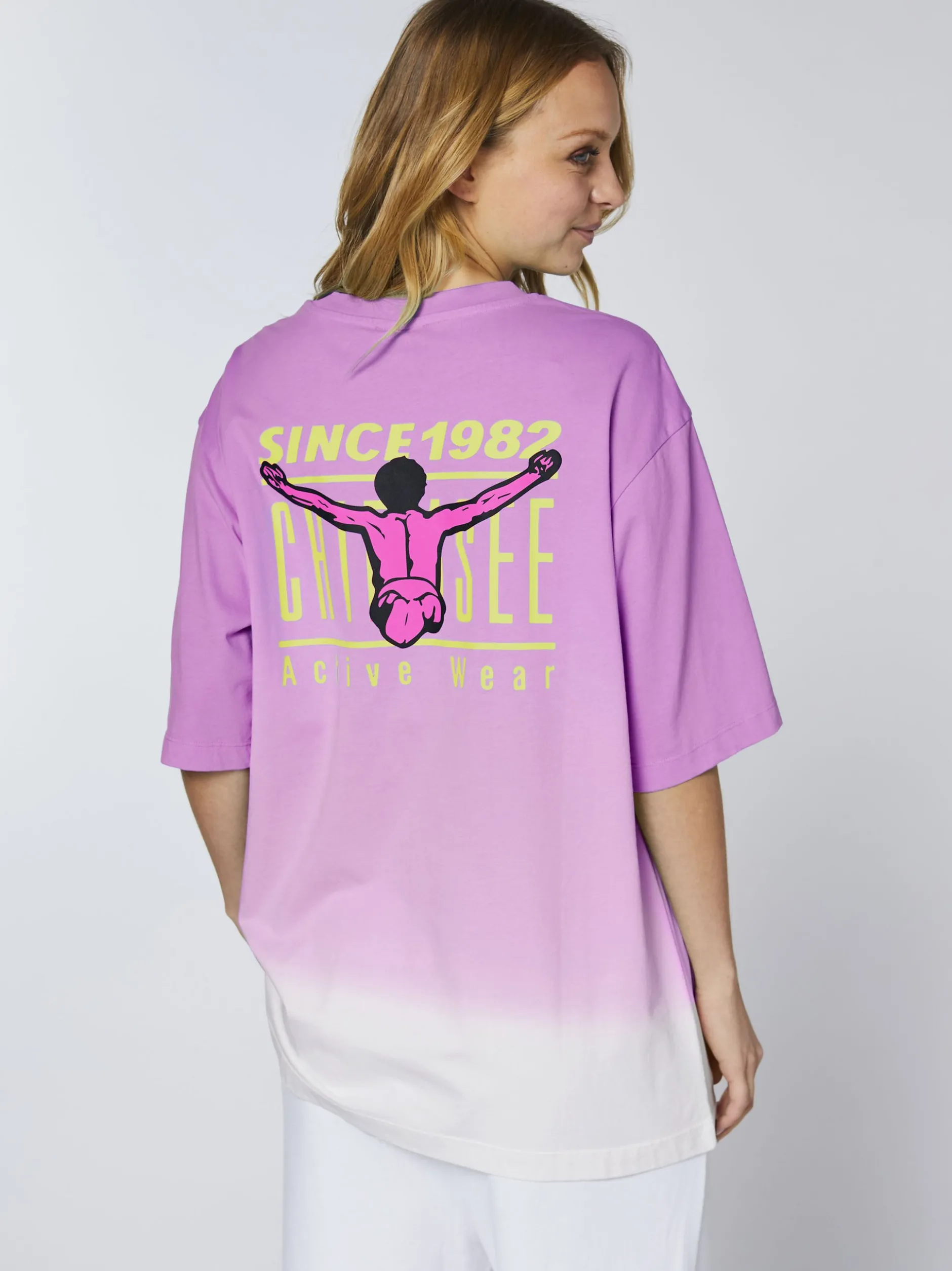 Chiemsee Damen T-Shirt in lila - Ausschnitt: Rundhals