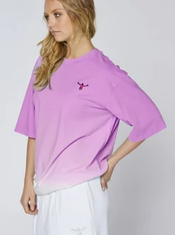 Chiemsee Damen T-Shirt in lila - Ausschnitt: Rundhals