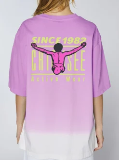 Chiemsee Damen T-Shirt in lila - Ausschnitt: Rundhals