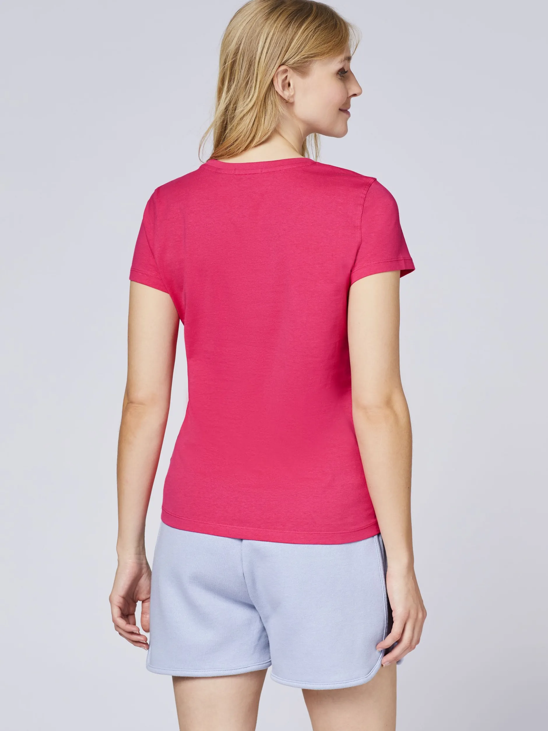 Chiemsee Damen T-Shirt in pink - Ausschnitt: Rundhals