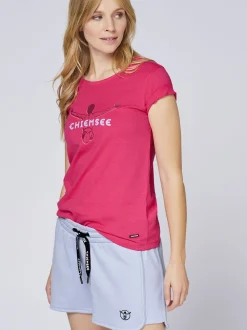 Chiemsee Damen T-Shirt in pink - Ausschnitt: Rundhals