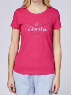 Chiemsee Damen T-Shirt in pink - Ausschnitt: Rundhals