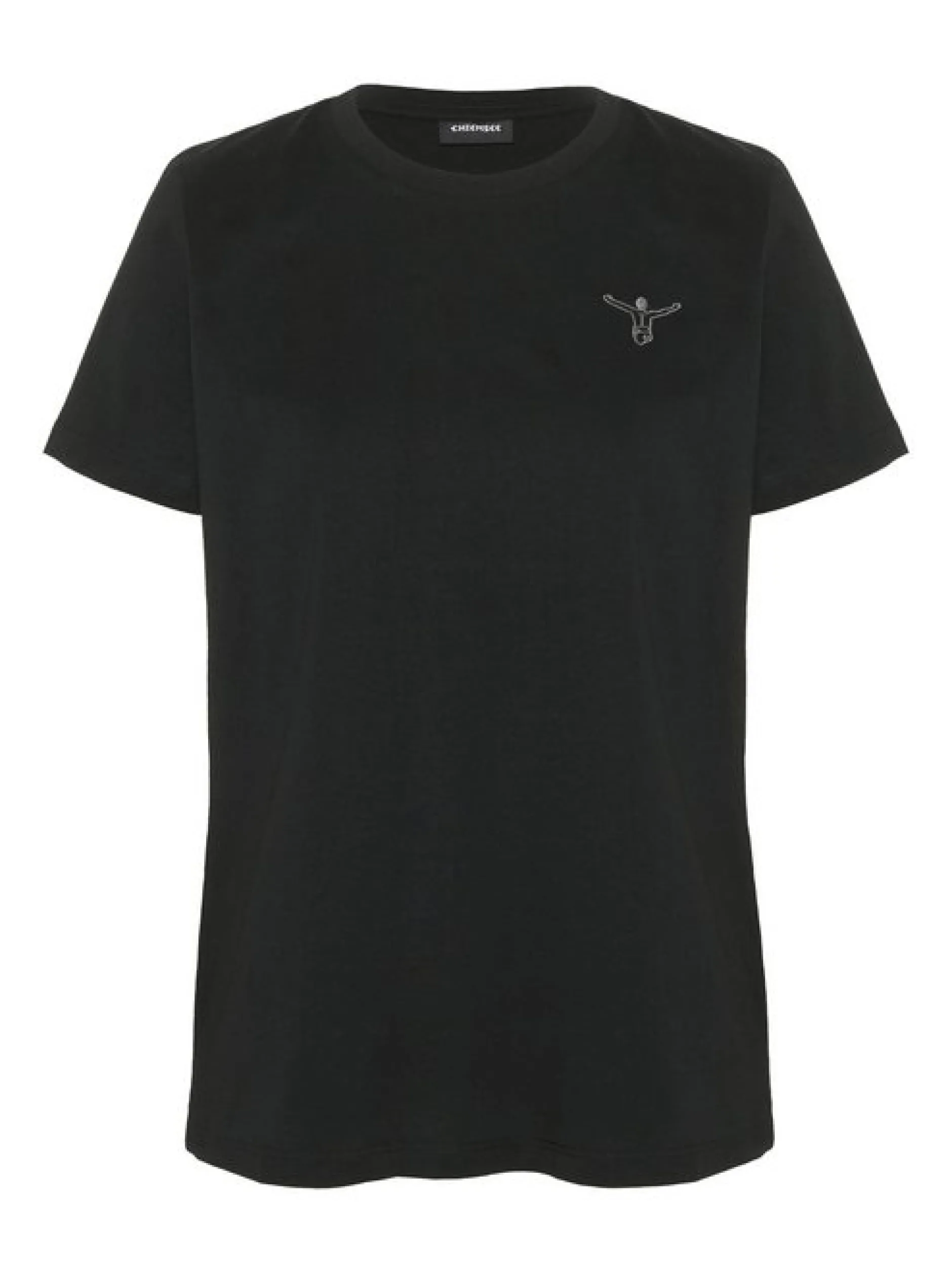 Chiemsee Damen T-Shirt in schwarz - Ausschnitt: Rundhals