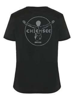 Chiemsee Damen T-Shirt in schwarz - Ausschnitt: Rundhals