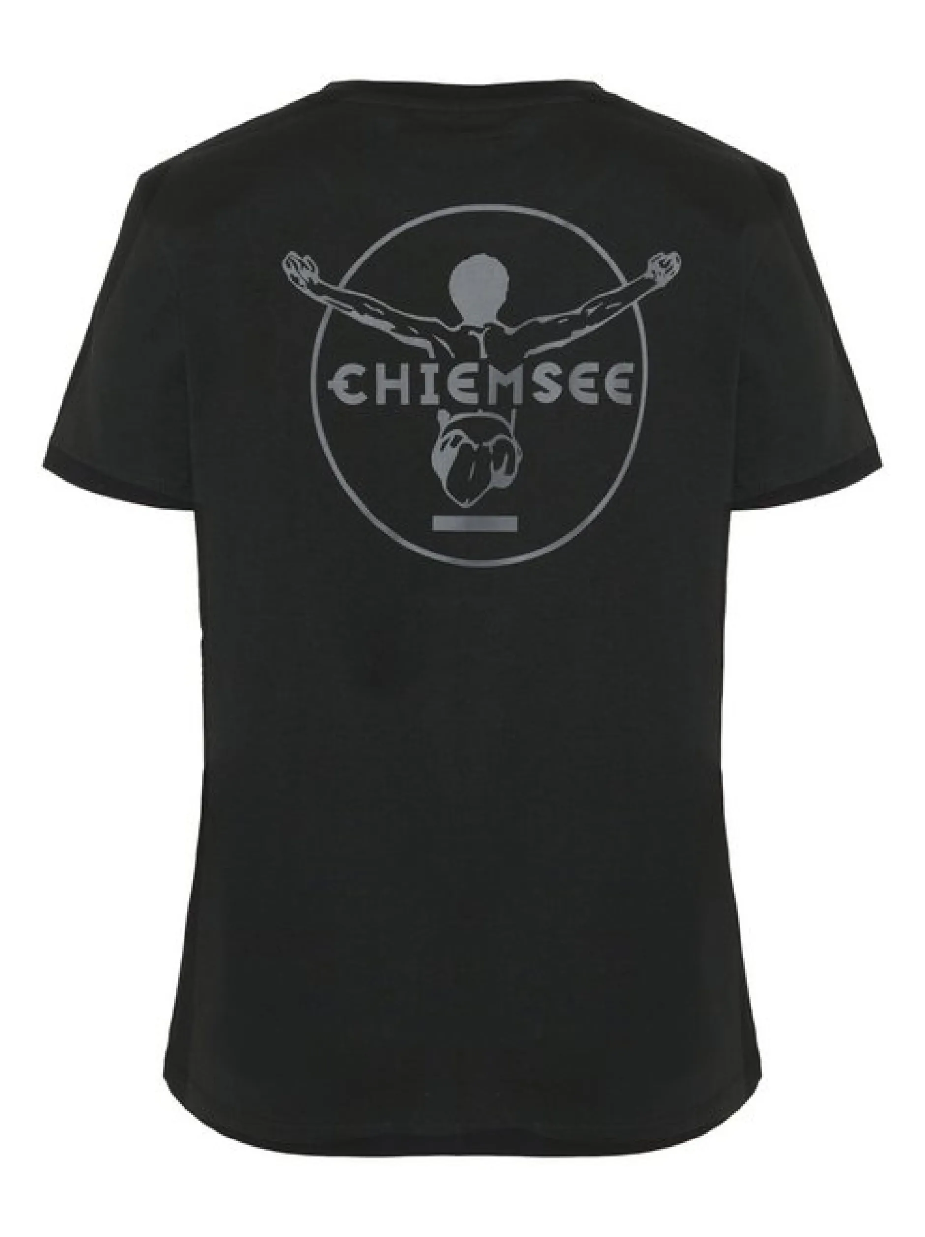 Chiemsee Damen T-Shirt in schwarz - Ausschnitt: Rundhals