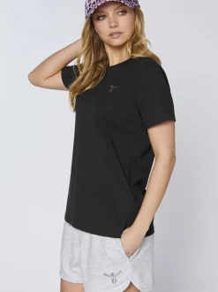 Chiemsee Damen T-Shirt in schwarz - Ausschnitt: Rundhals