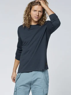 Chiemsee Herren Langarmshirt in blau - Ärmel: langarm
