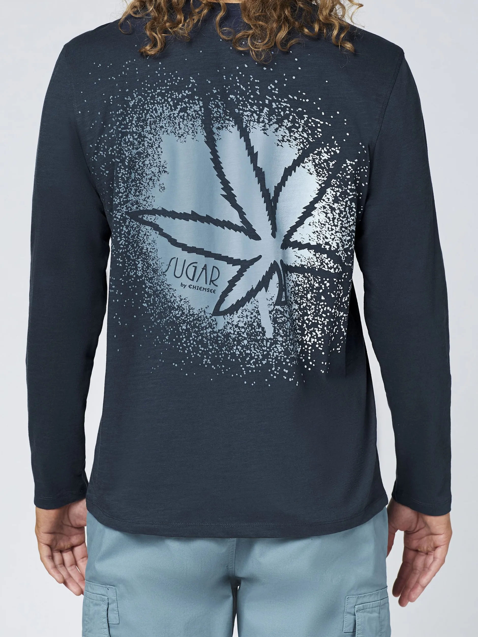 Chiemsee Herren Langarmshirt in blau - Ärmel: langarm