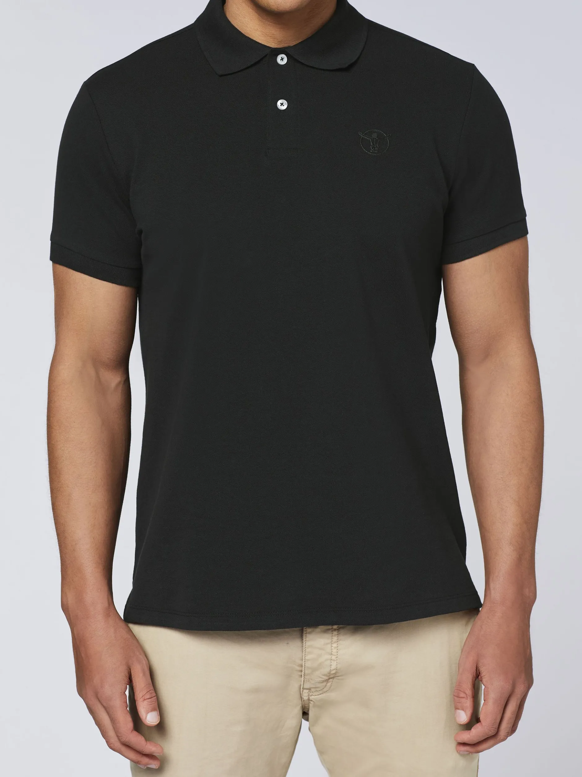 Chiemsee Herren Poloshirt in schwarz - Ärmel: kurzarm