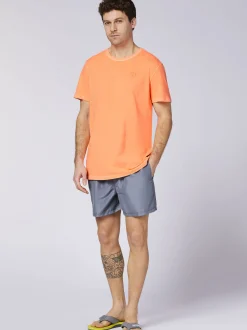 Chiemsee Herren T-Shirt in orange - Ausschnitt: Rundhals