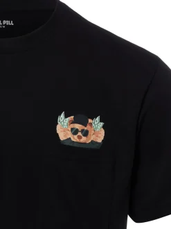 Chill Pill Herren T-Shirt - Chest Money Bear in schwarz
