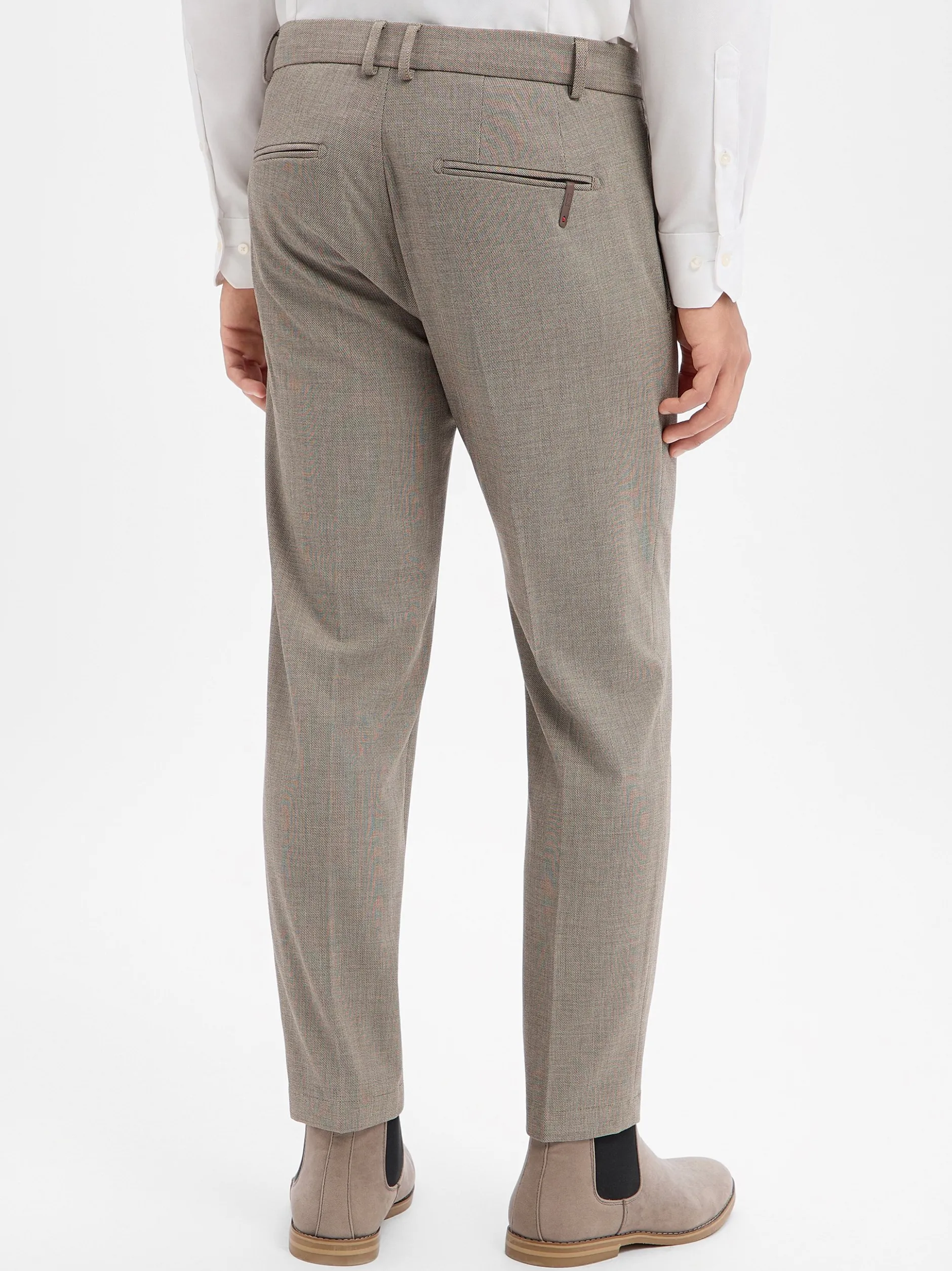 Cinque Herren Bakasten-Bundfaltenhose - Cisalto in taupe