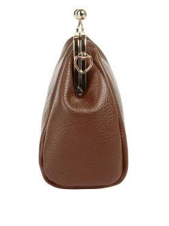 Cluty Damen Abendtasche in cognac
