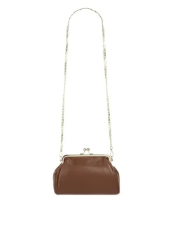Cluty Damen Abendtasche in cognac