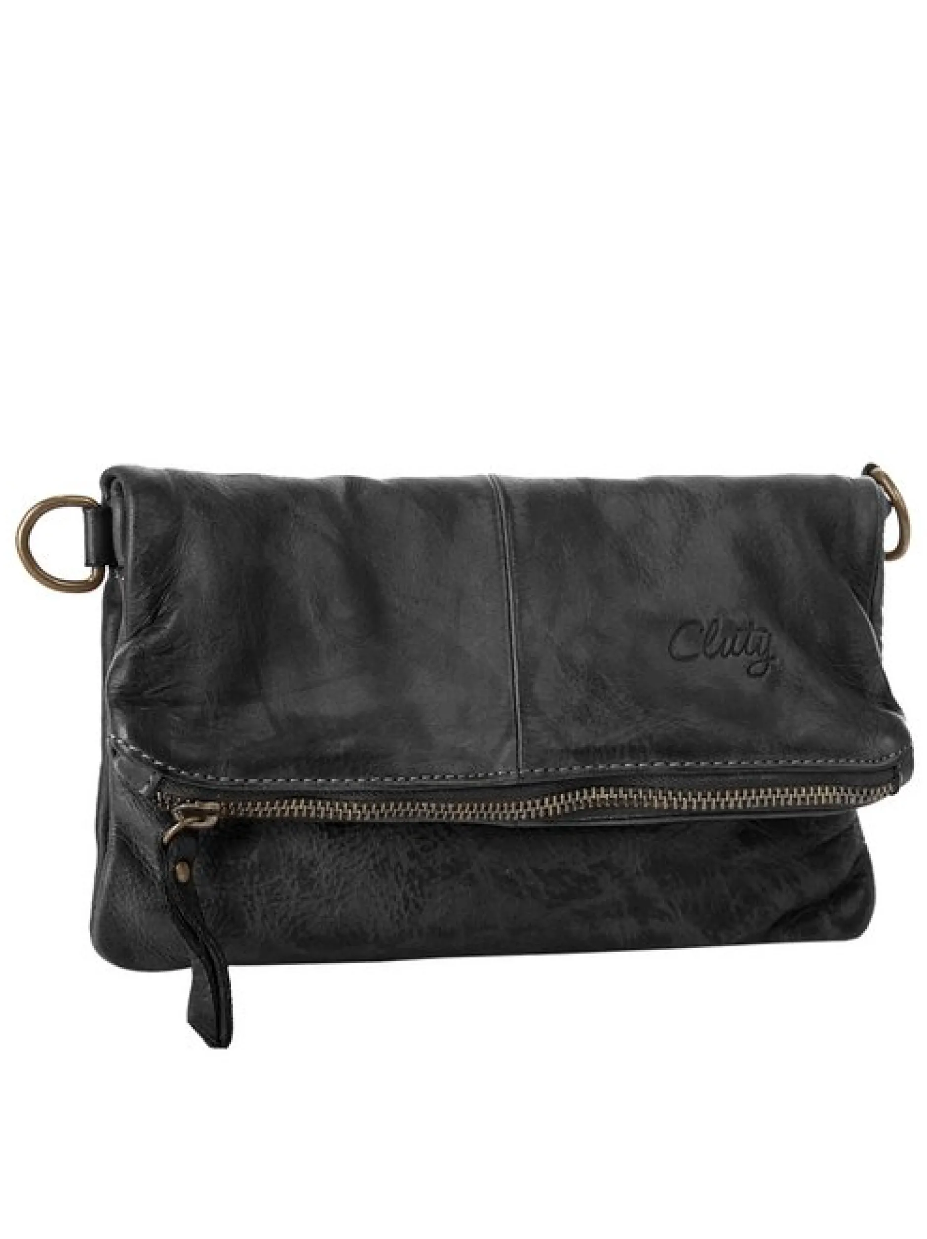 Cluty Damen Abendtasche in schwarz