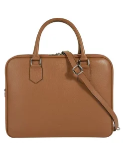 Cluty Damen Aktentasche in cognac