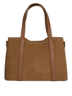Cluty Damen Handtasche in cognac