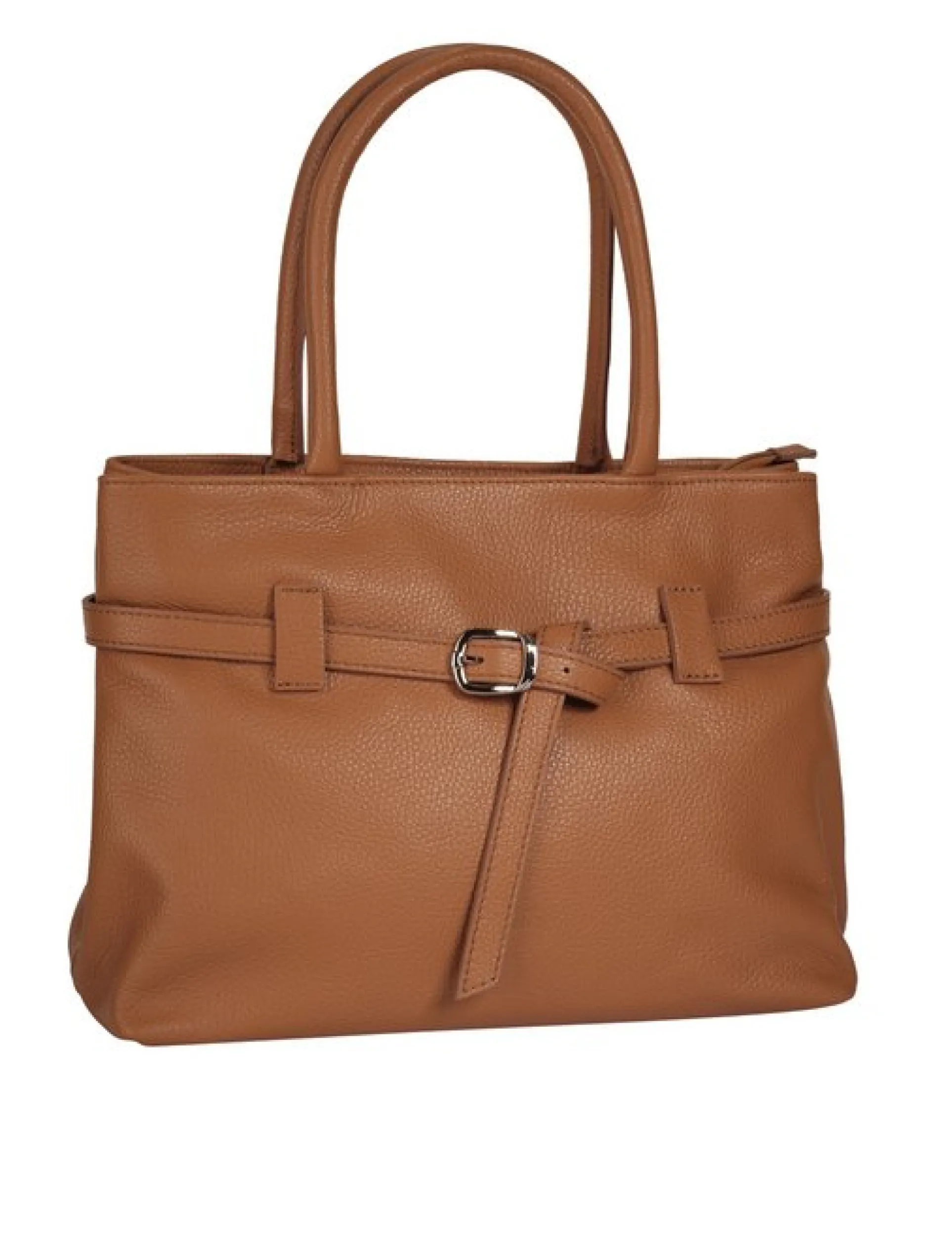 Cluty Damen Handtasche in cognac