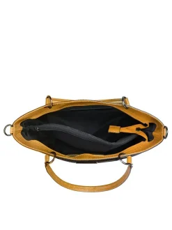 Cluty Damen Handtasche in gelb