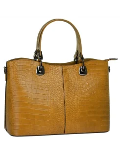 Cluty Damen Handtasche in gelb
