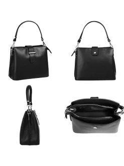 Cluty Damen Handtasche in schwarz