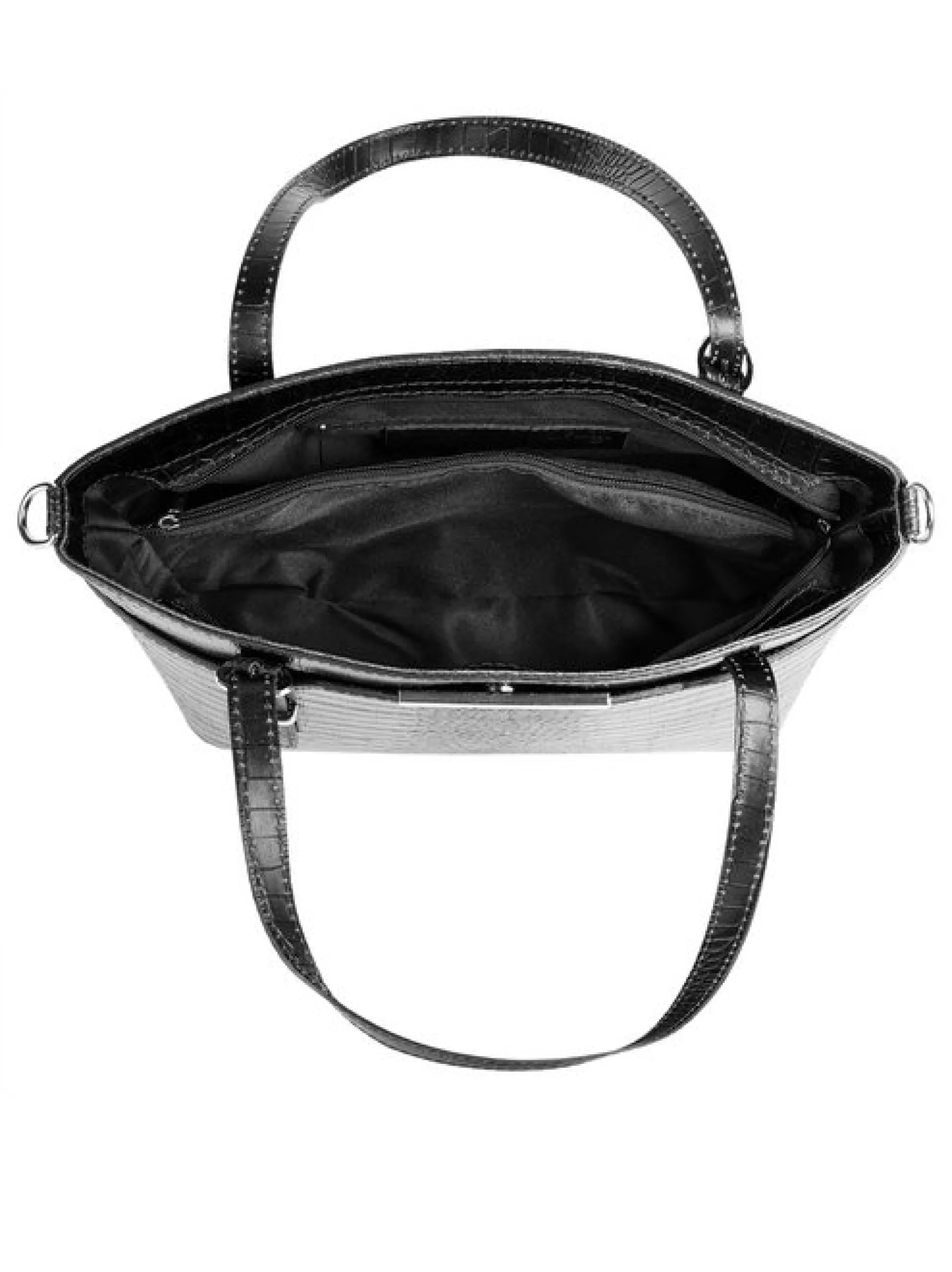 Cluty Damen Handtasche in schwarz