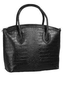 Cluty Damen Handtasche in schwarz