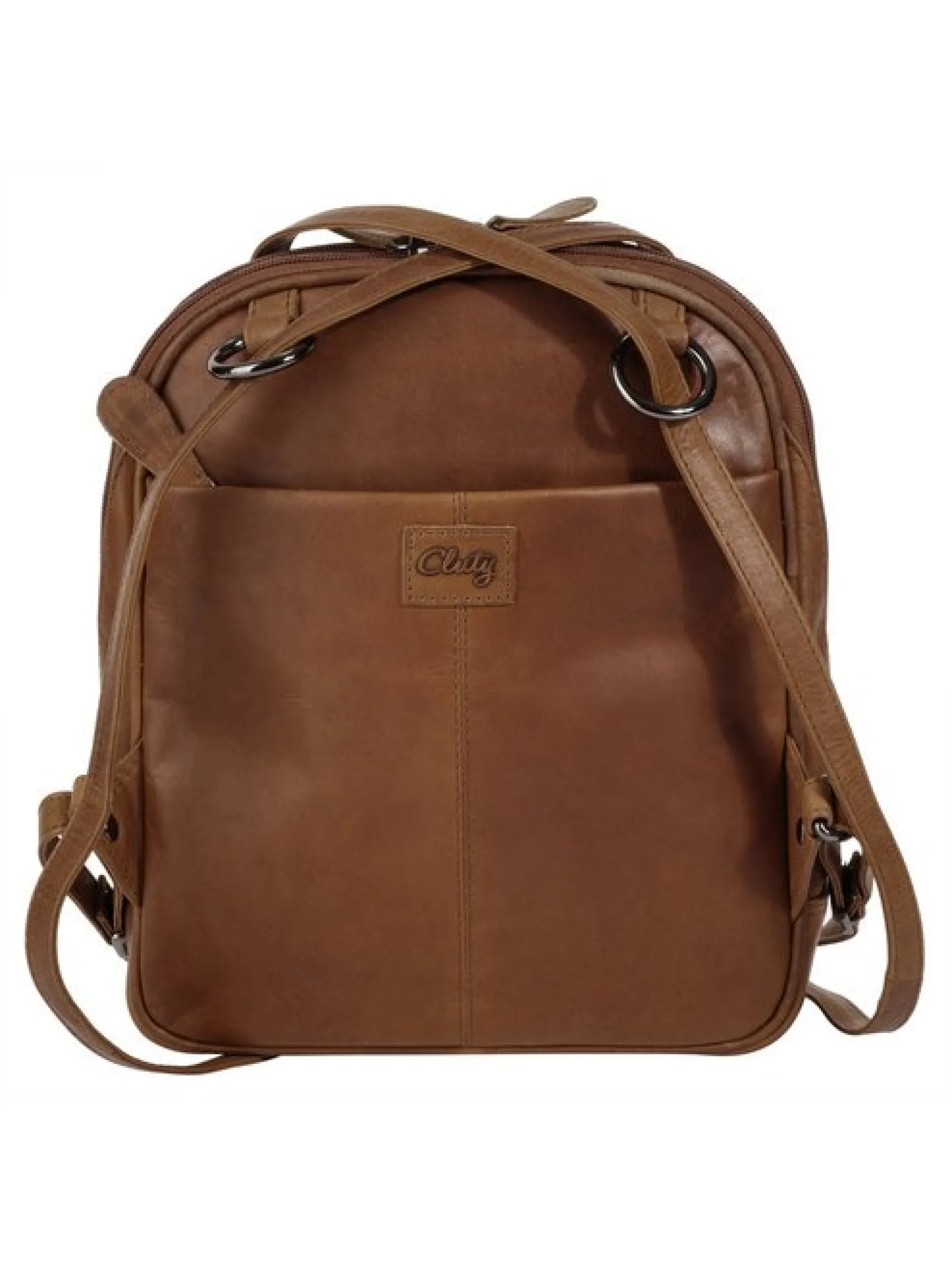 Cluty Damen Rucksack in cognac