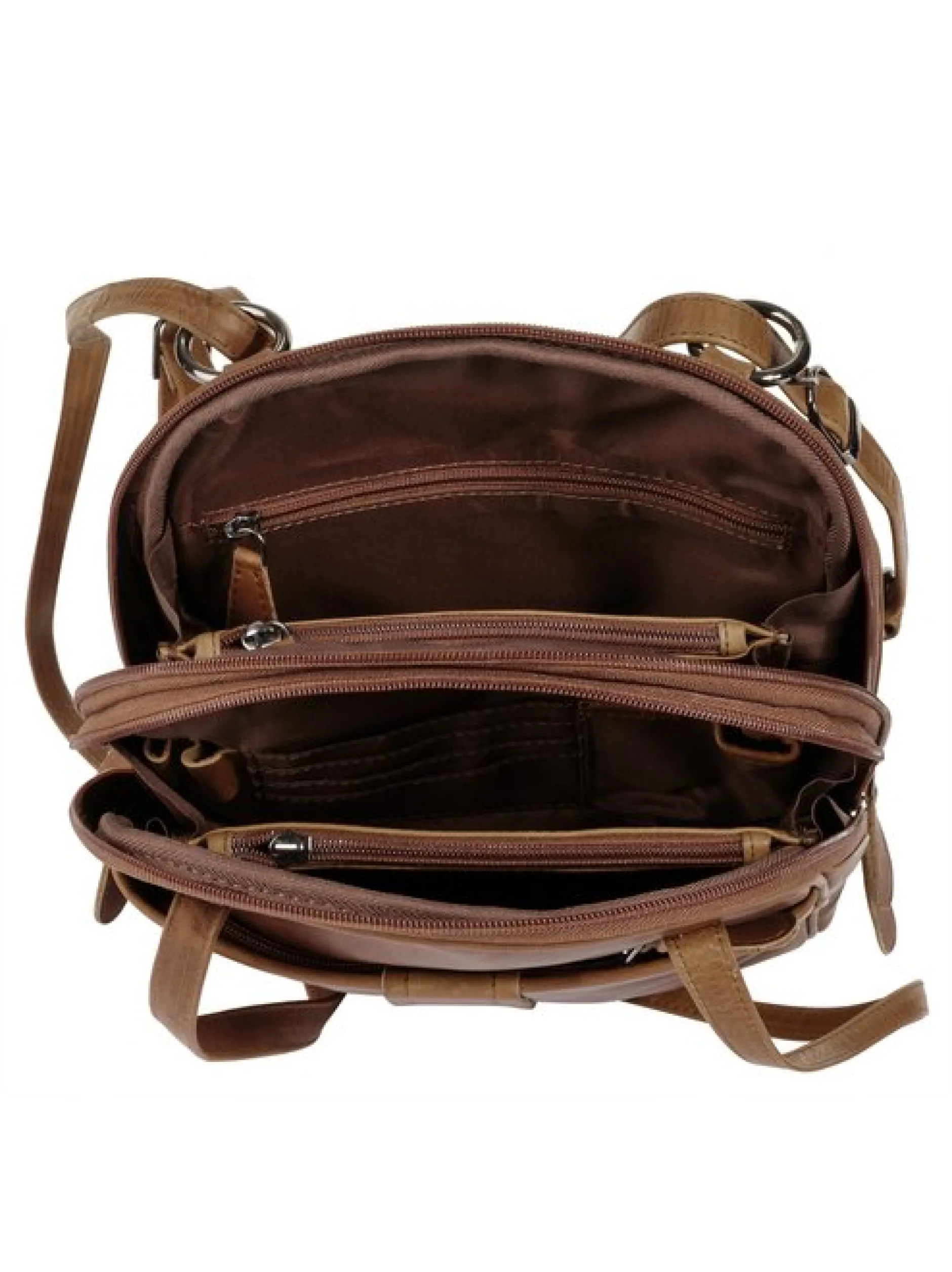 Cluty Damen Rucksack in cognac