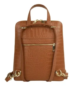 Cluty Damen Rucksack in cognac