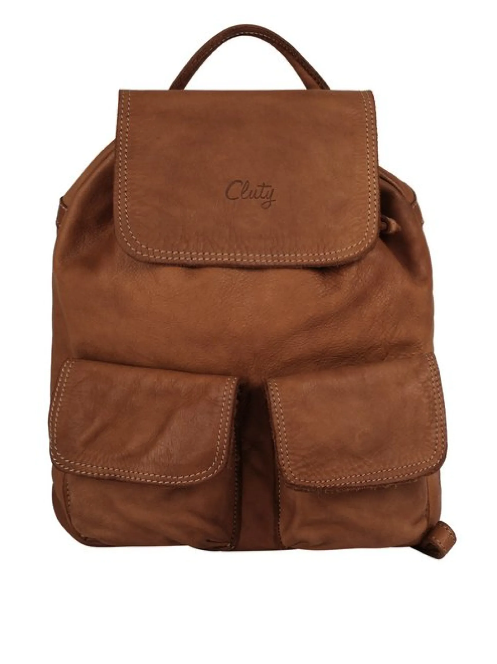 Cluty Damen Rucksack in cognac