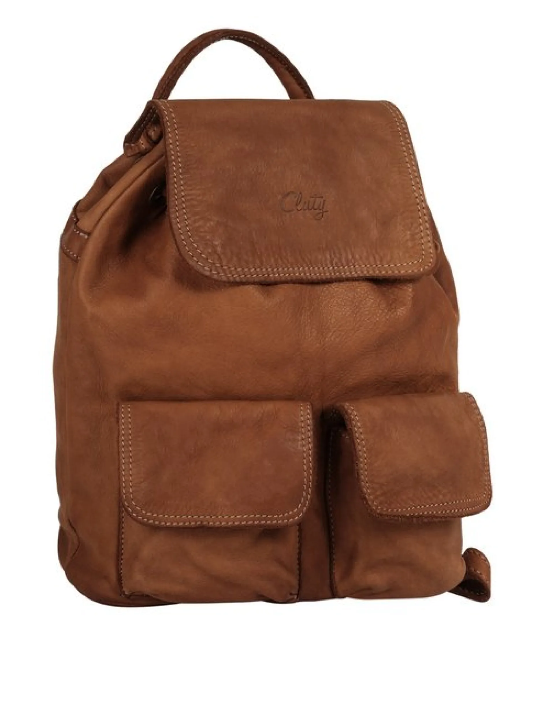 Cluty Damen Rucksack in cognac