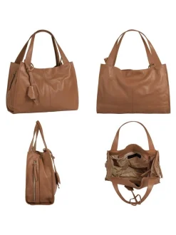 Cluty Damen Shopper in cognac