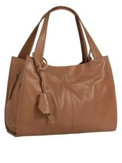 Cluty Damen Shopper in cognac