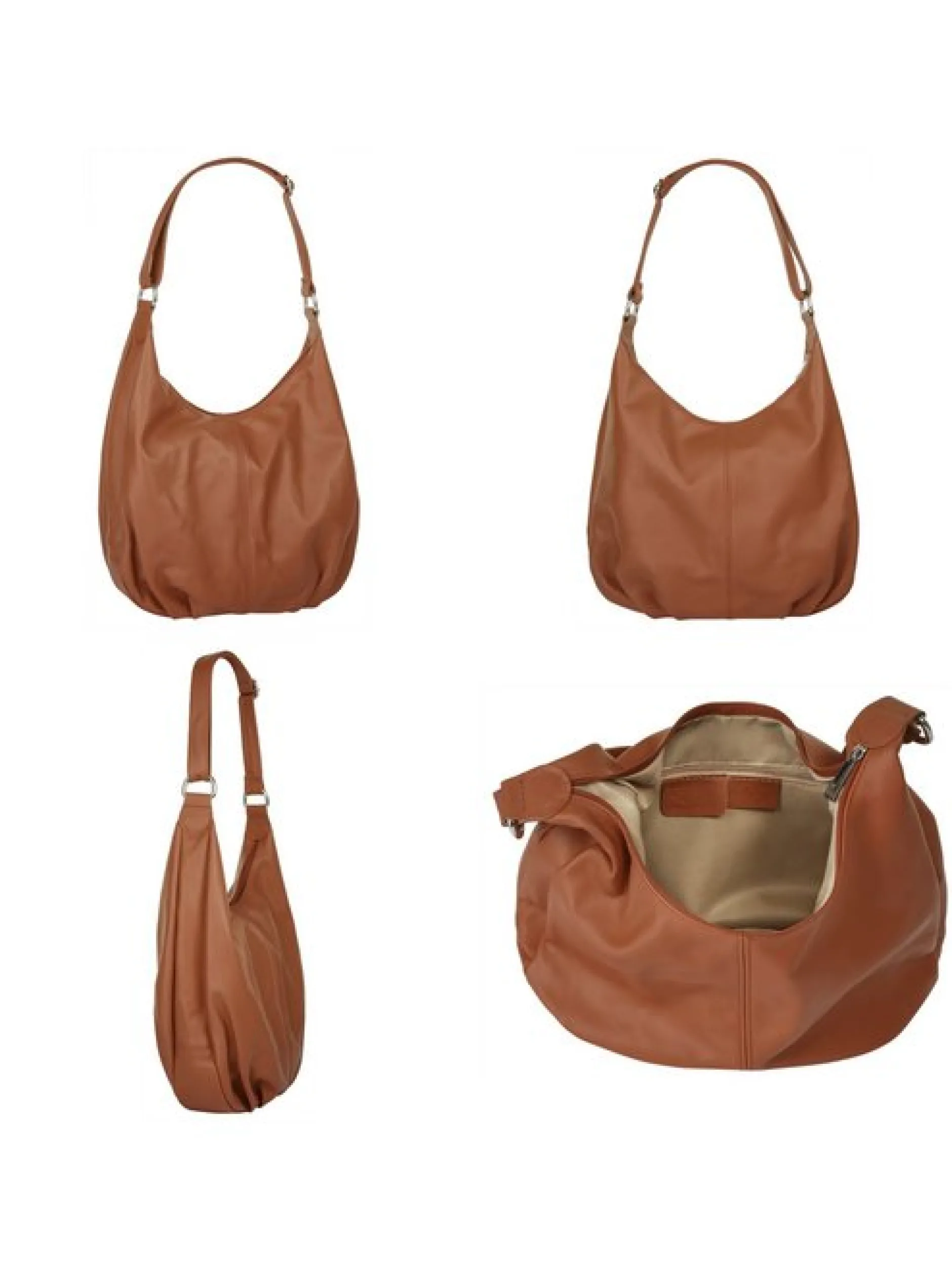 Cluty Damen Shopper in cognac